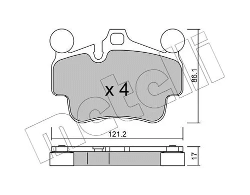 Brake Pad Set, disc brake (22-0892-0)