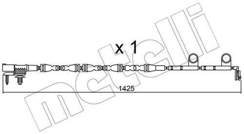 Warning Contact, brake pad wear (SU.316)