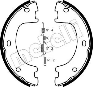 Brake Shoe Set, parking brake (53-0249K)