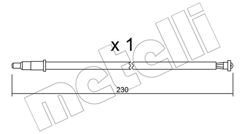 Warning Contact, brake pad wear (SU.105)