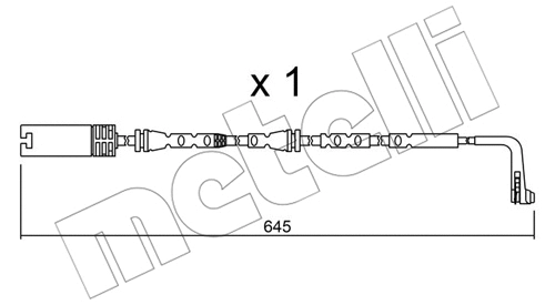 Warning Contact, brake pad wear (SU.297)