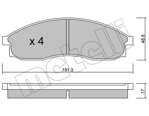 Brake Pad Set, disc brake (22-0740-0)