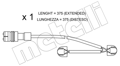 Warning Contact, brake pad wear (SU.267)