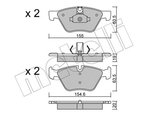 Brake Pad Set, disc brake (22-0917-0)