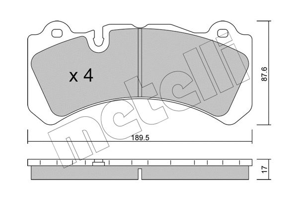 Brake Pad Set, disc brake (22-1328-0)