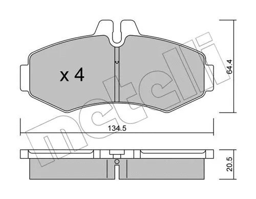 Brake Pad Set, disc brake (22-0573-0)
