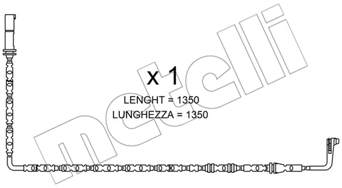 Warning Contact, brake pad wear (SU.286)