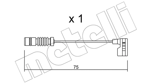 Warning Contact, brake pad wear (SU.251)