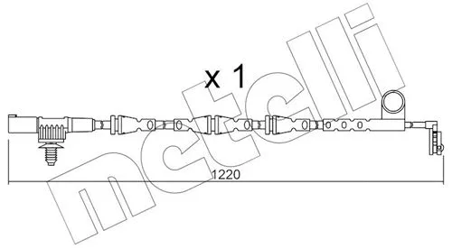 Warning Contact, brake pad wear (SU.256)