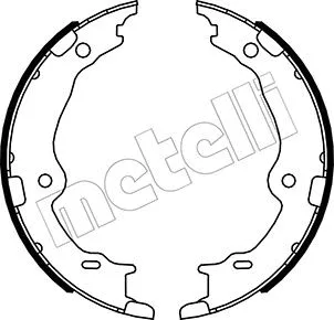 Brake Shoe Set, parking brake (53-0522)