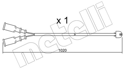 Warning Contact, brake pad wear (SU.089)