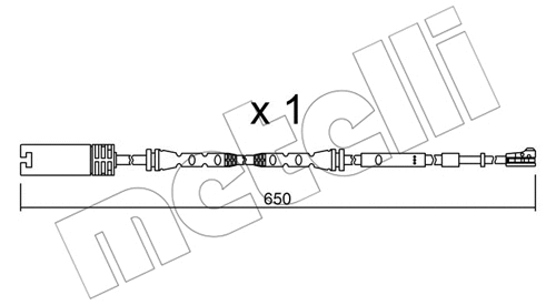 Warning Contact, brake pad wear (SU.304)