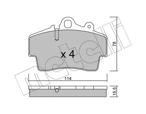 Brake Pad Set, disc brake (22-0891-0)