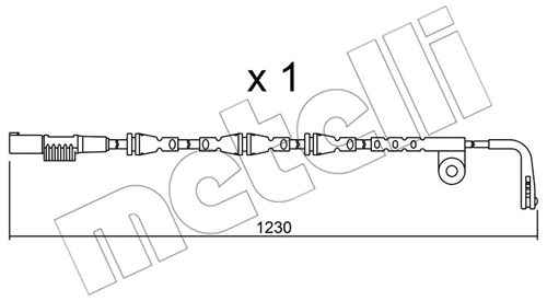 Warning Contact, brake pad wear (SU.257)