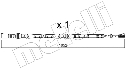 Warning Contact, brake pad wear (SU.275)