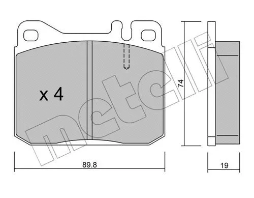 Brake Pad Set, disc brake (22-0011-2)