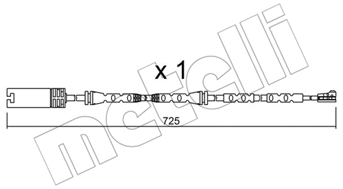 Warning Contact, brake pad wear (SU.302)