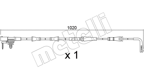 Warning Contact, brake pad wear (SU.393)