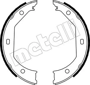 Brake Shoe Set, parking brake (53-0017)