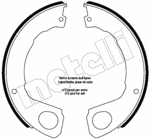 Brake Shoe Set, parking brake (53-0665)