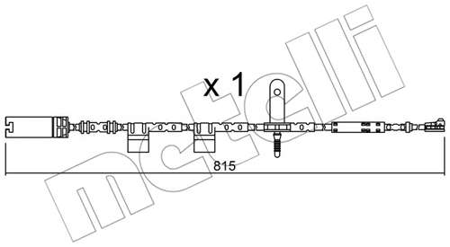 Warning Contact, brake pad wear (SU.324)
