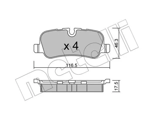 Brake Pad Set, disc brake (22-0694-0)