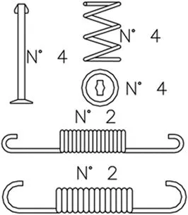 Accessory Kit, brake shoes (K407)