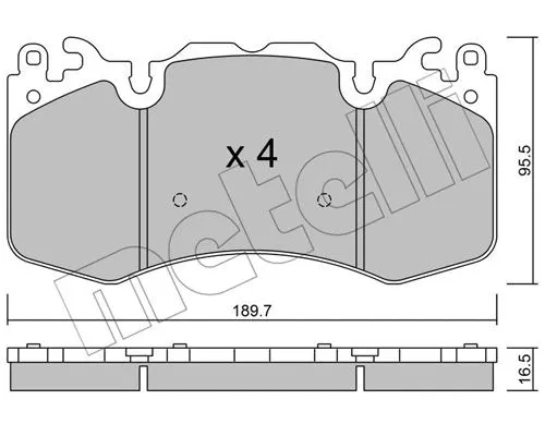 Brake Pad Set, disc brake (22-1024-0)