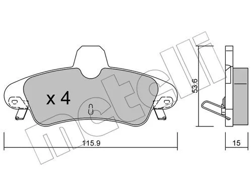 Brake Pad Set, disc brake (22-0143-1)