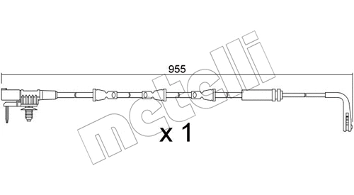 Warning Contact, brake pad wear (SU.396)
