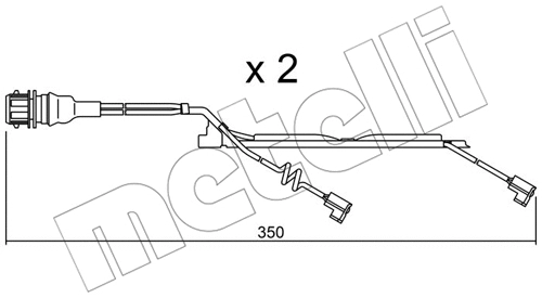 Warning Contact, brake pad wear (SU.231K)