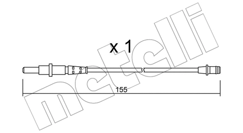 Warning Contact, brake pad wear (SU.163)