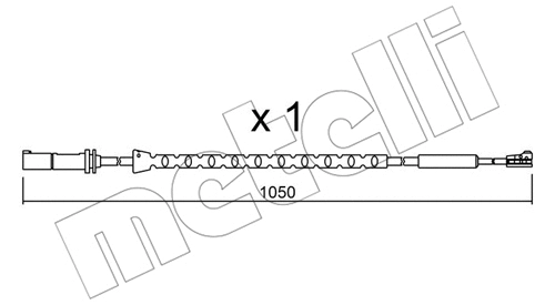 Warning Contact, brake pad wear (SU.310)