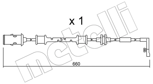 Warning Contact, brake pad wear (SU.142)
