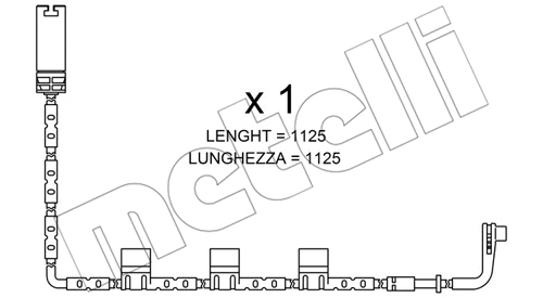 Warning Contact, brake pad wear (SU.223)