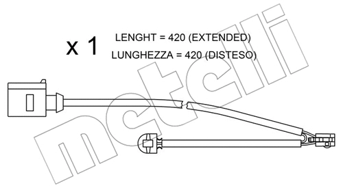 Warning Contact, brake pad wear (SU.217)