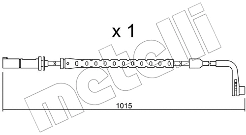 Warning Contact, brake pad wear (SU.221)
