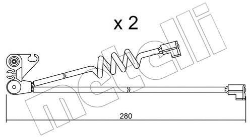 Warning Contact, brake pad wear (SU.169K)