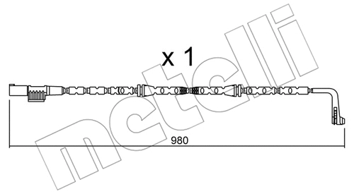 Warning Contact, brake pad wear (SU.306)