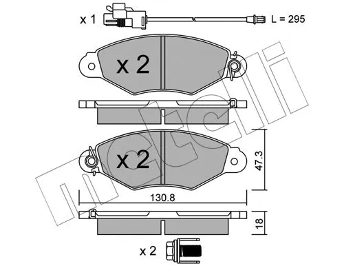 Brake Pad Set, disc brake (22-0253-2)