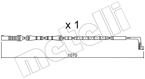 Warning Contact, brake pad wear (SU.285)