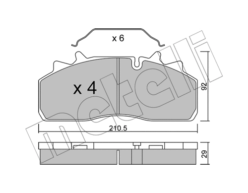 Brake Pad Set, disc brake (22-0932-0)