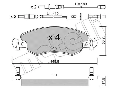Brake Pad Set, disc brake (22-0330-0)