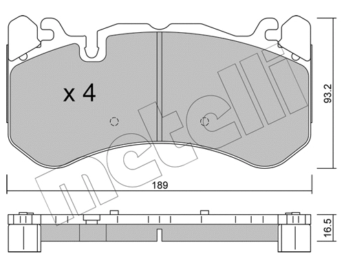 Brake Pad Set, disc brake (22-1198-1)