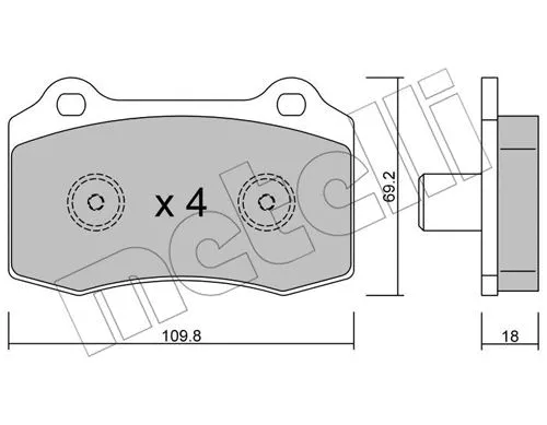 Brake Pad Set, disc brake (22-0251-5)