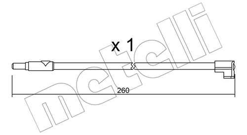 Warning Contact, brake pad wear (SU.116)