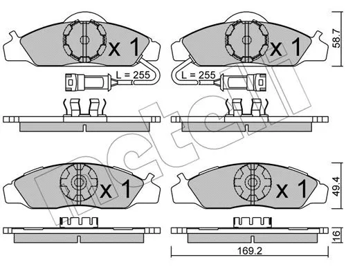 Brake Pad Set, disc brake (22-0368-0)