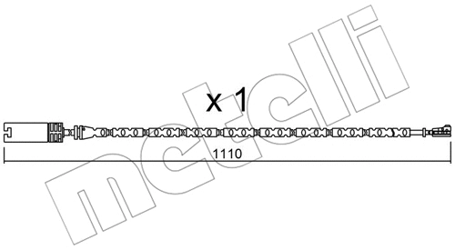 Warning Contact, brake pad wear (SU.303)