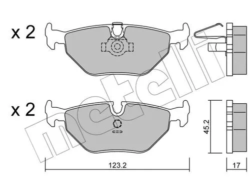 Brake Pad Set, disc brake (22-0210-0)