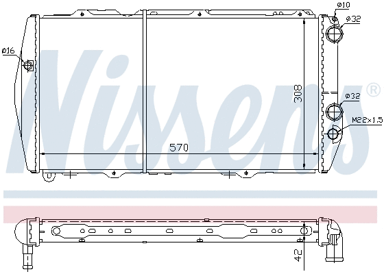 Radiator, engine cooling